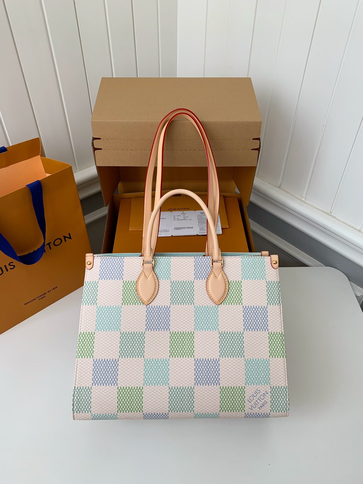 LV Spring Purse - Cyan