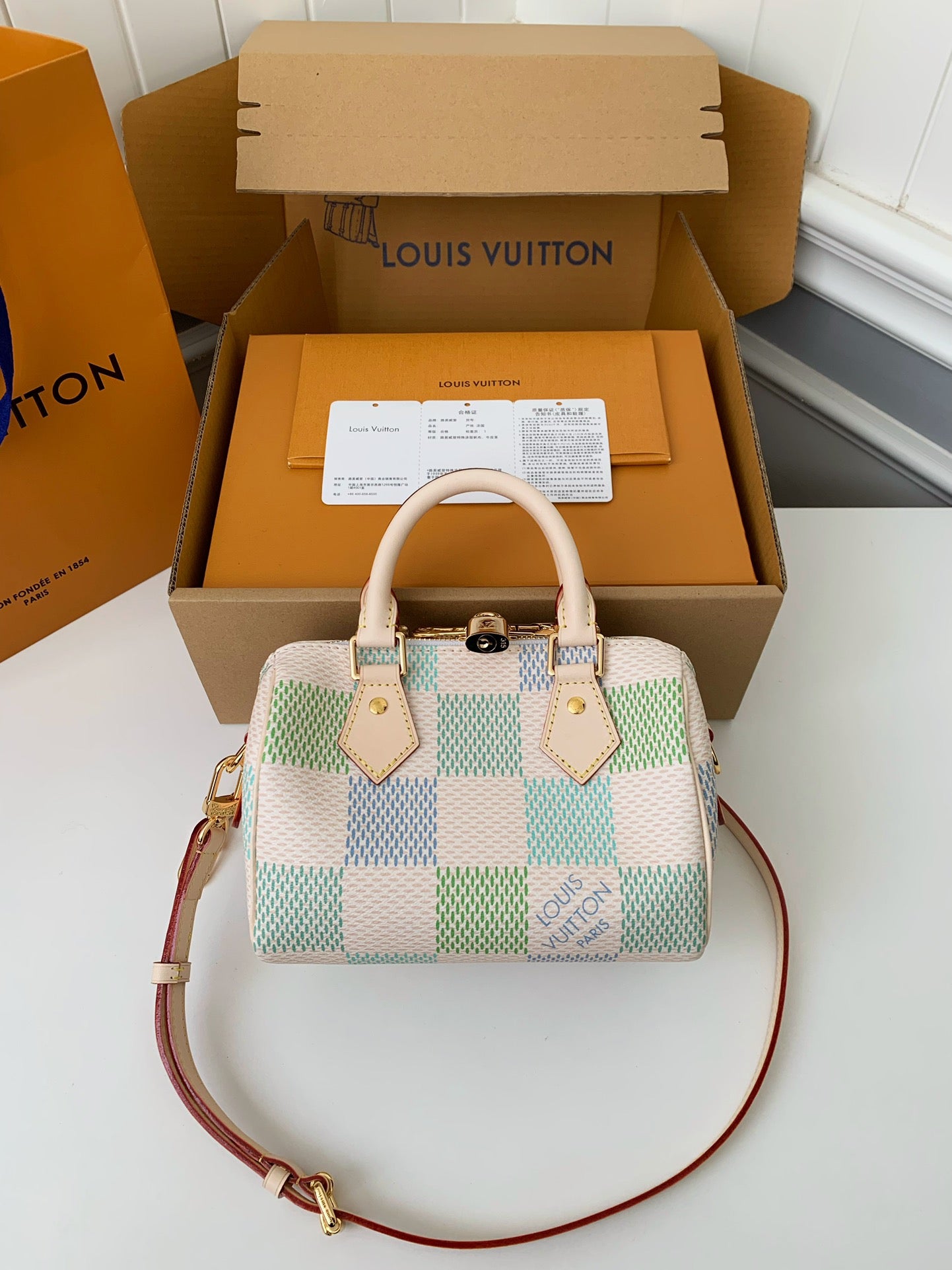 LV Spring Purse - Cyan