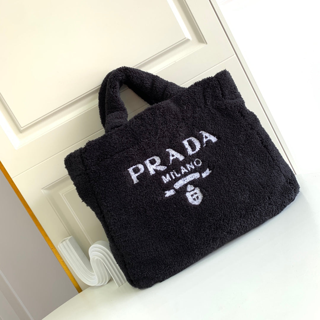 Fur Prada Tote - Black