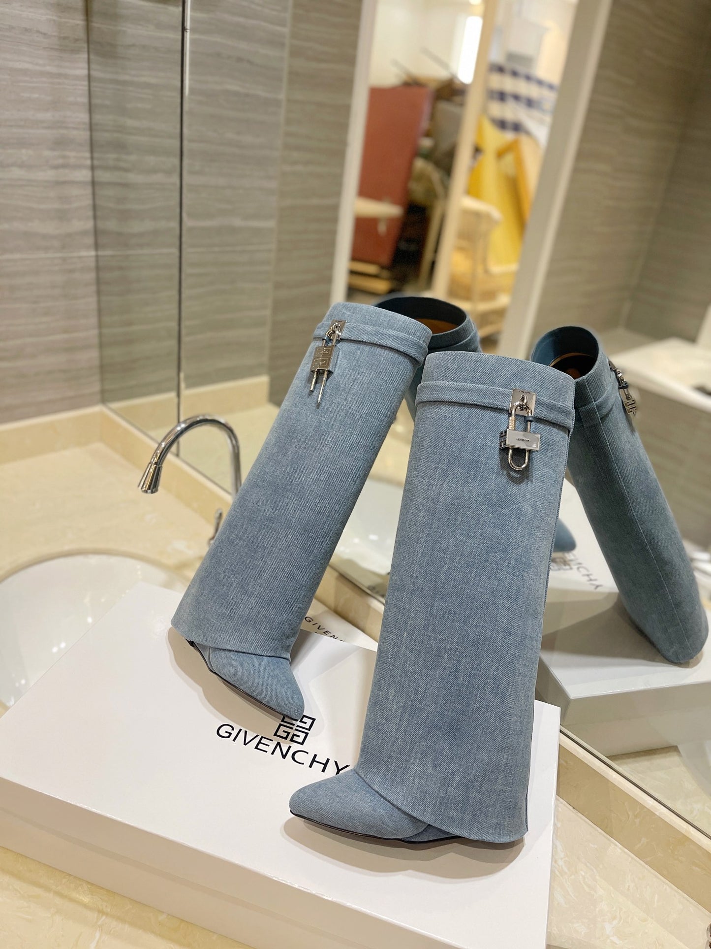 Denim Sharkboot