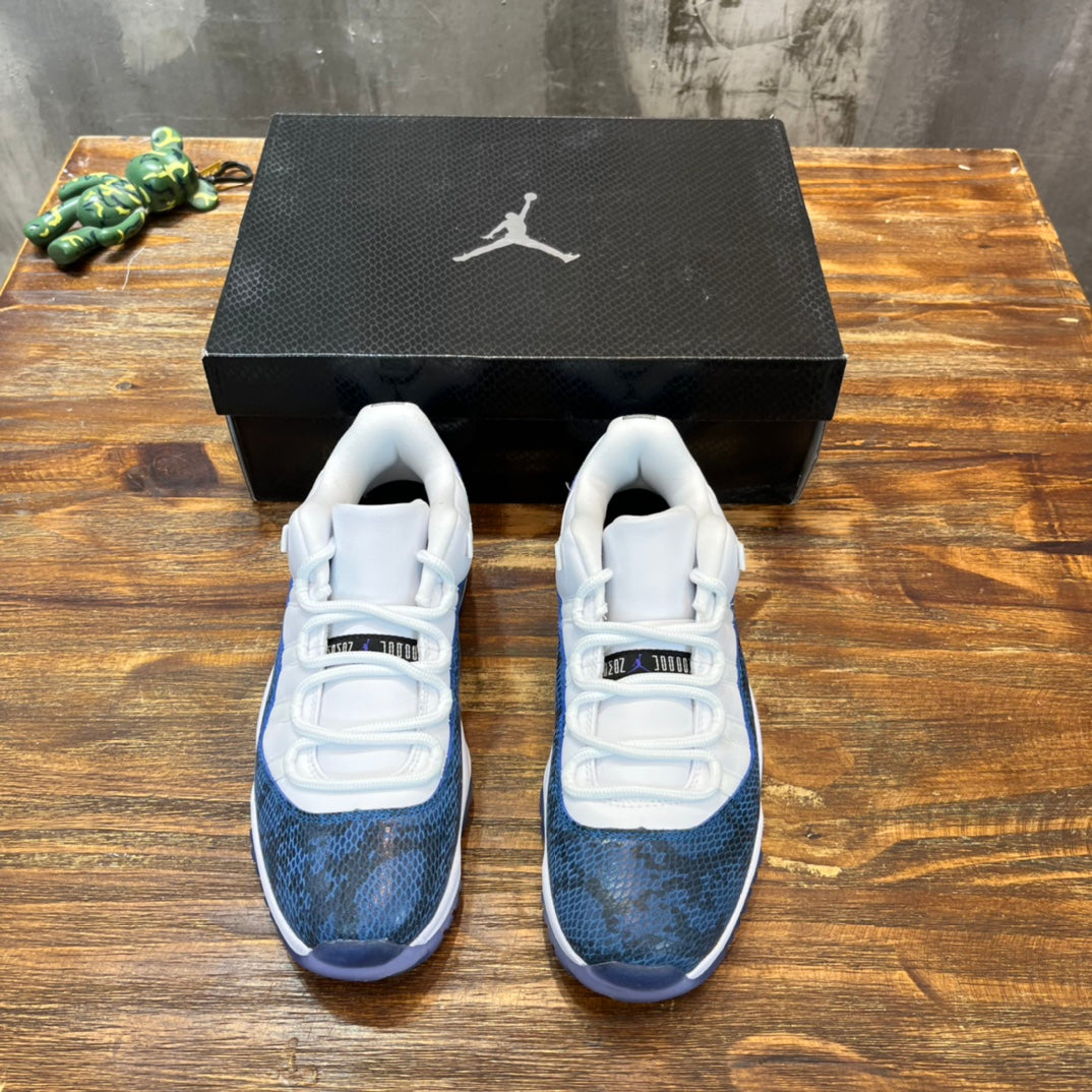 AJ 11 - Navy Snakeskin