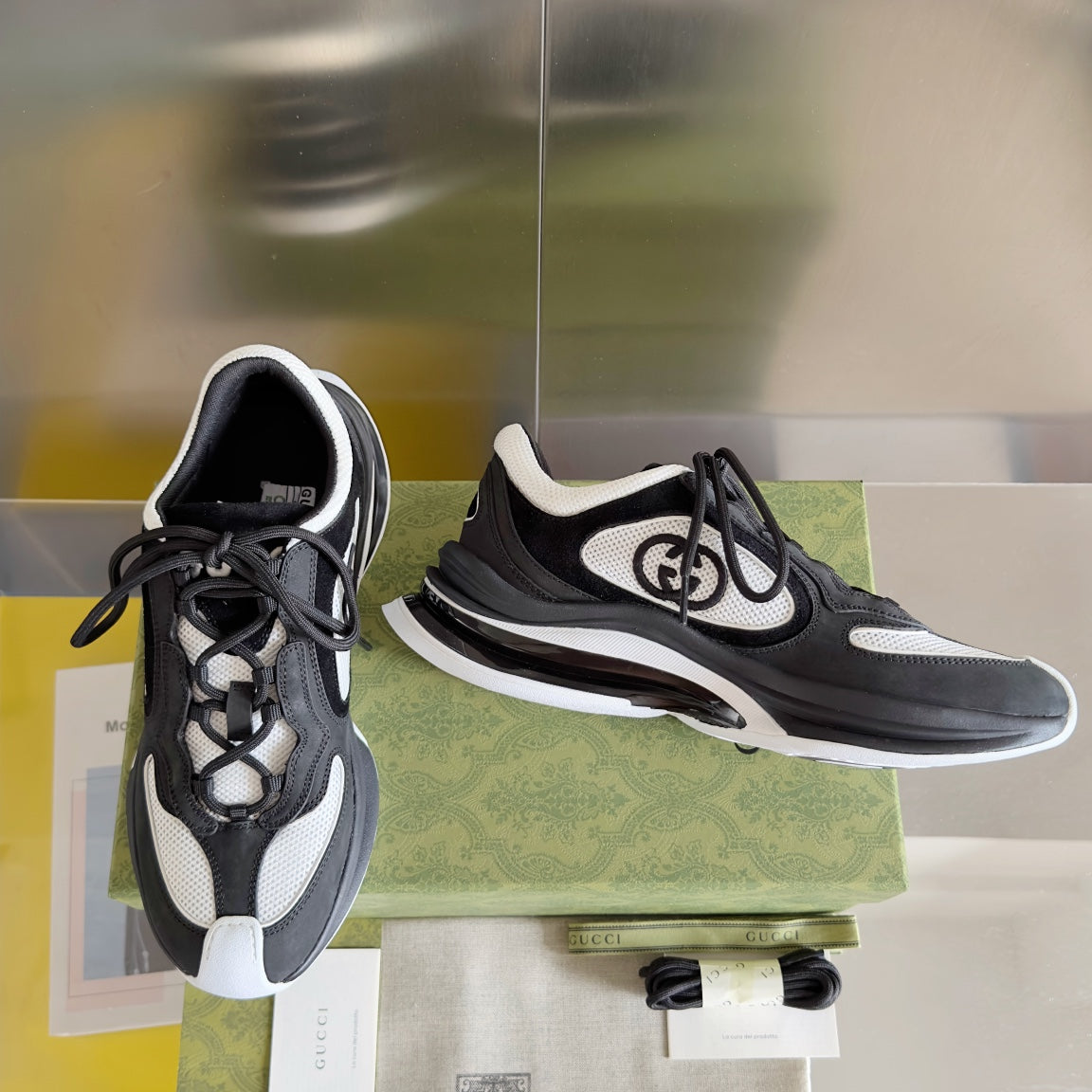 GG Run Sneakers - Black