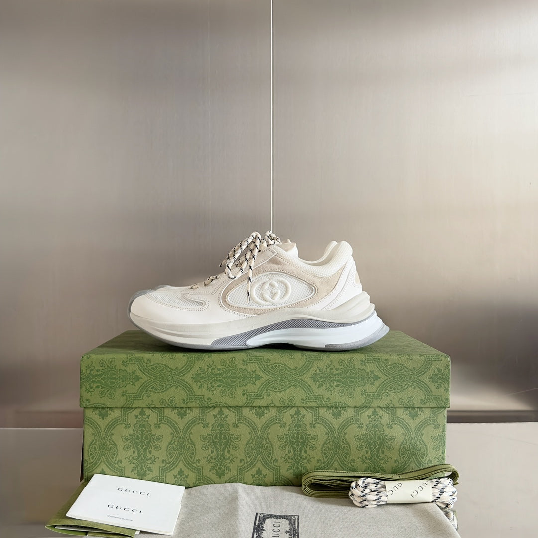 GG Run Sneaker - White