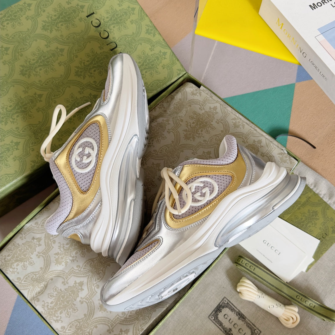 GG Run Sneakers - Silver
