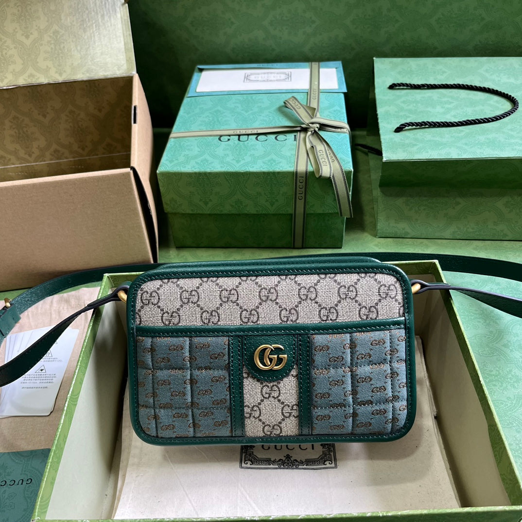 GG Canvas Crossbody - Green
