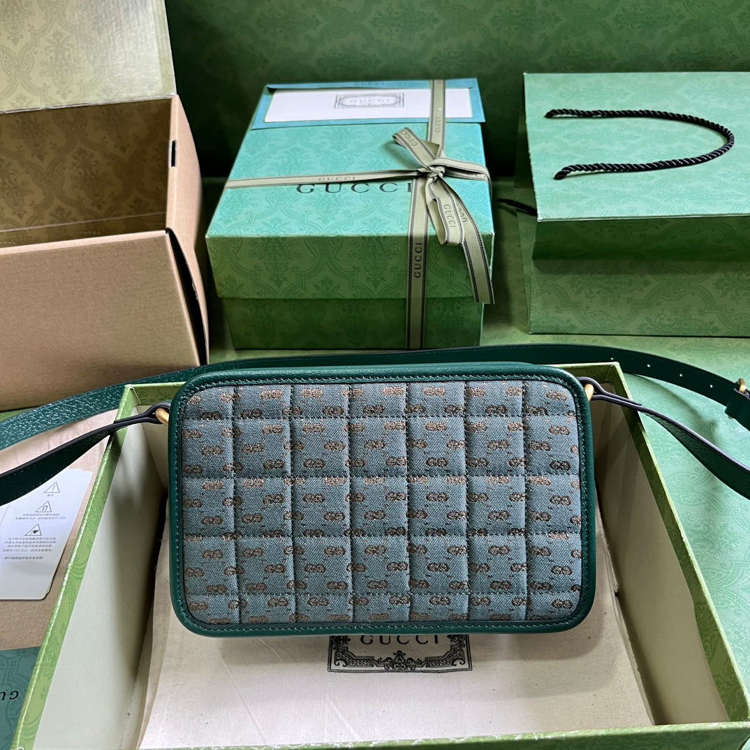 GG Canvas Crossbody - Green