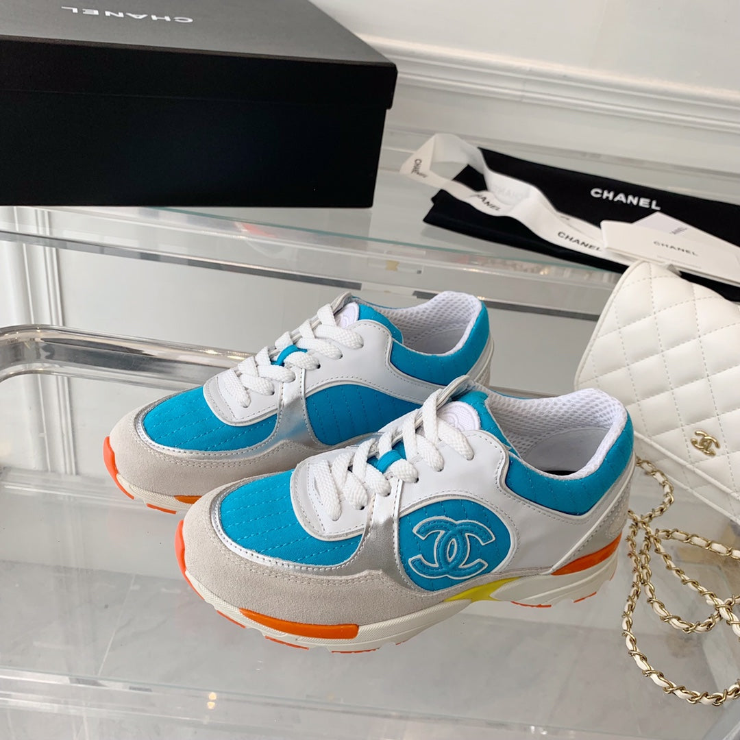 Quilted CC Sneaker-Blue