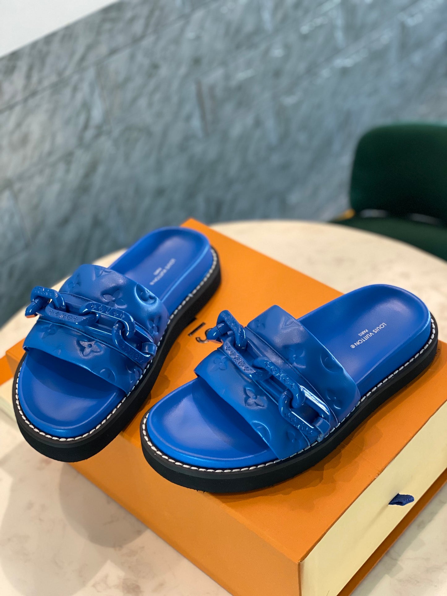 Sunset Mules - Blue