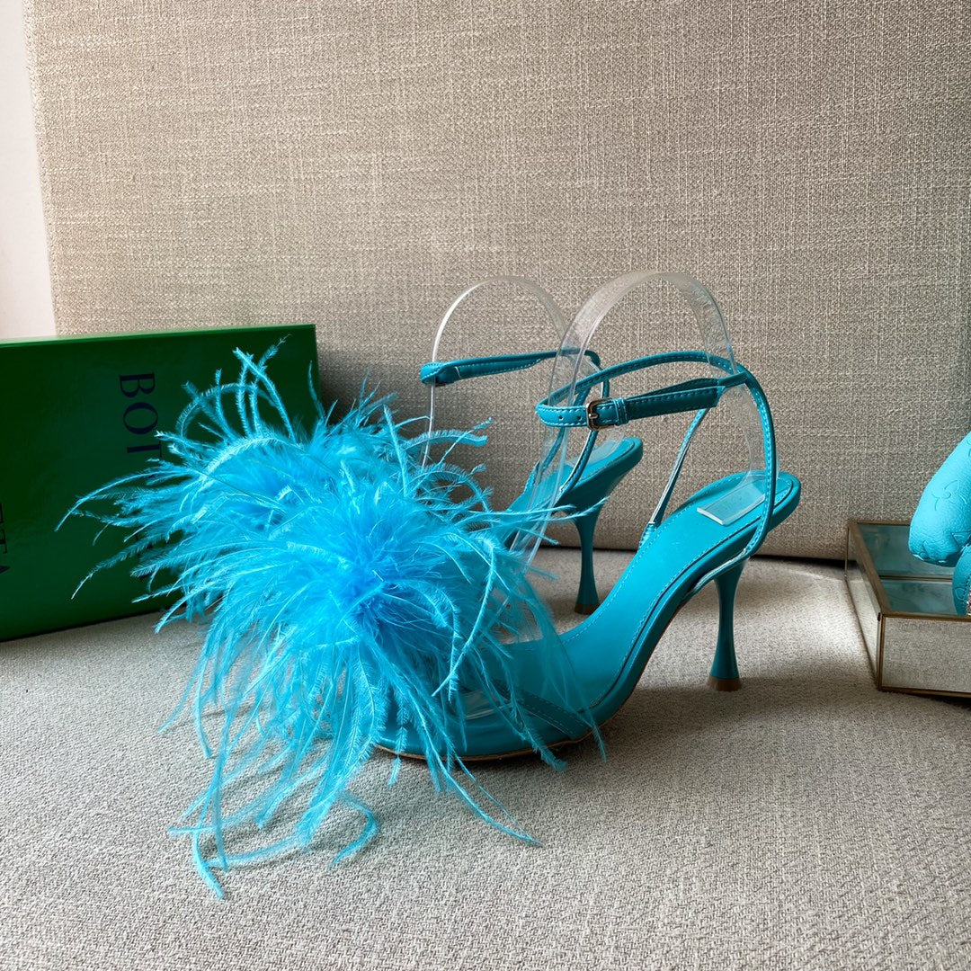 Feather Dot - Blue