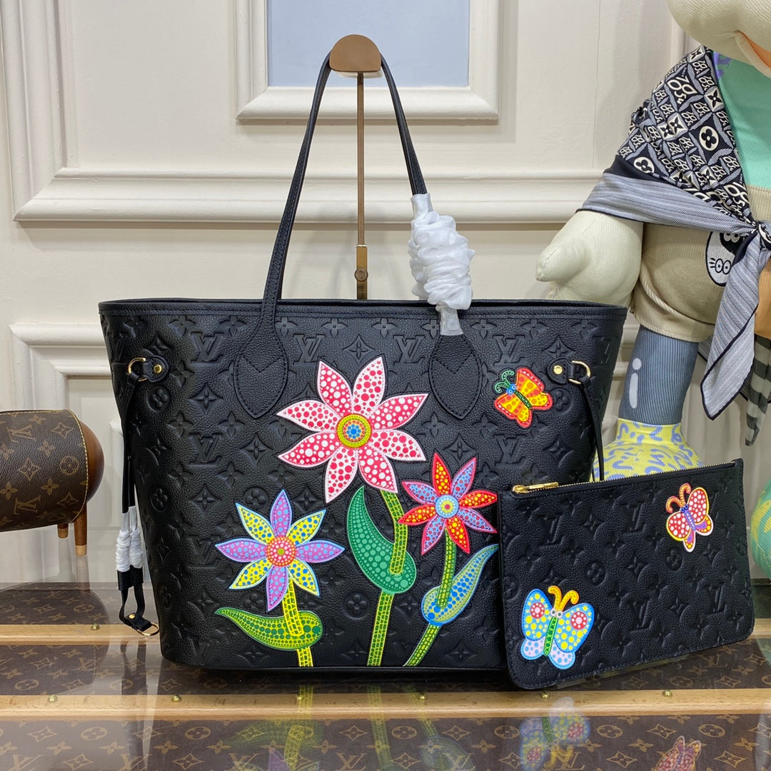 lv x yk tote - black