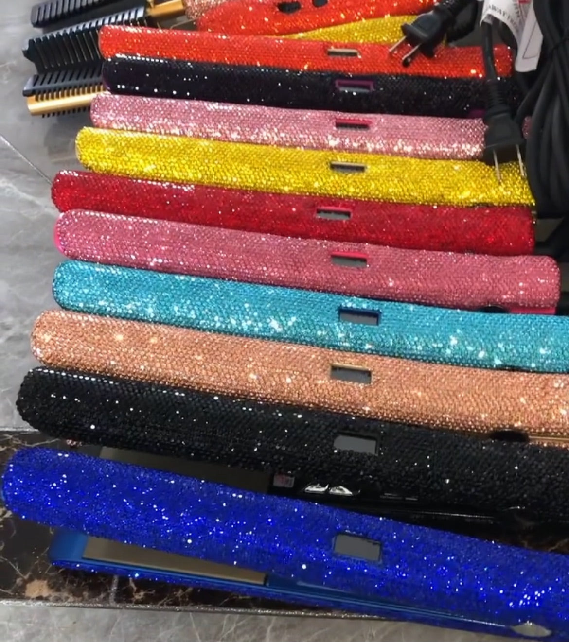 Rhinestone Flat Iron