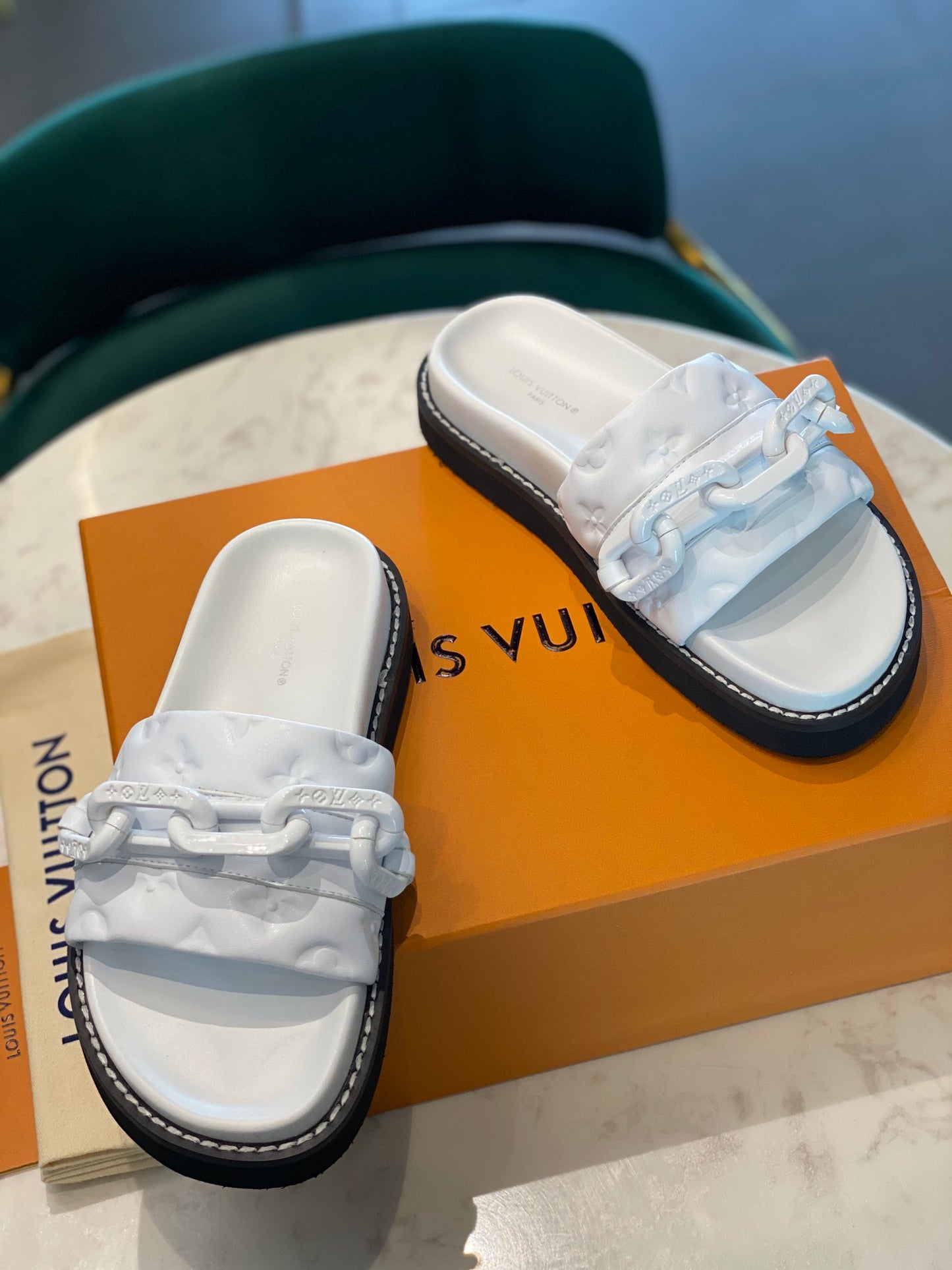 Sunset Mules - White