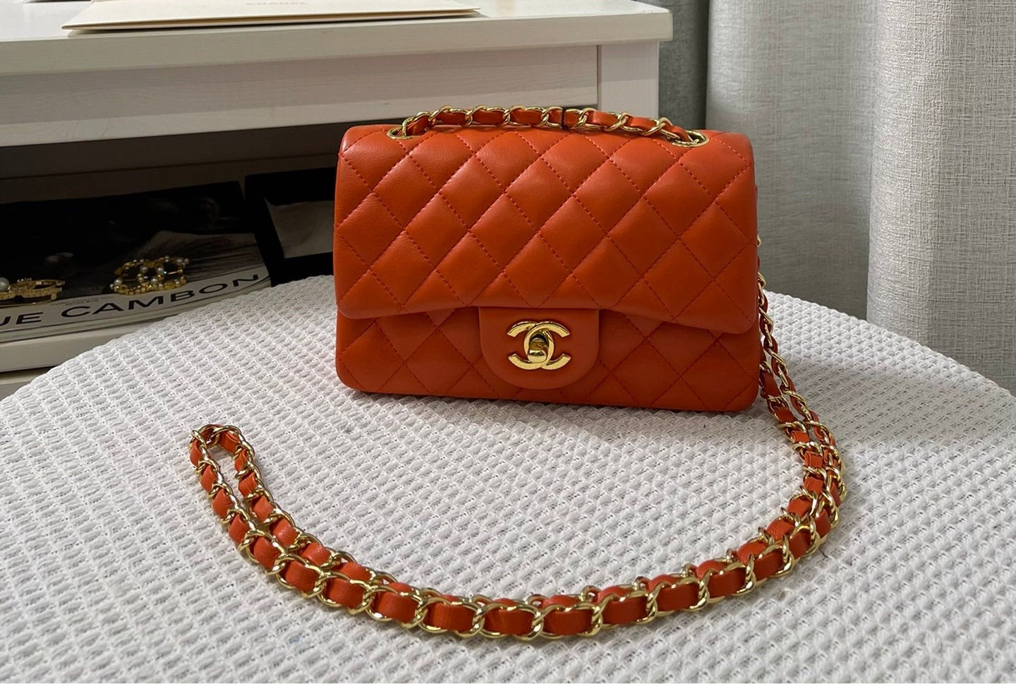 Mini CC Flap Crossbody - Orange