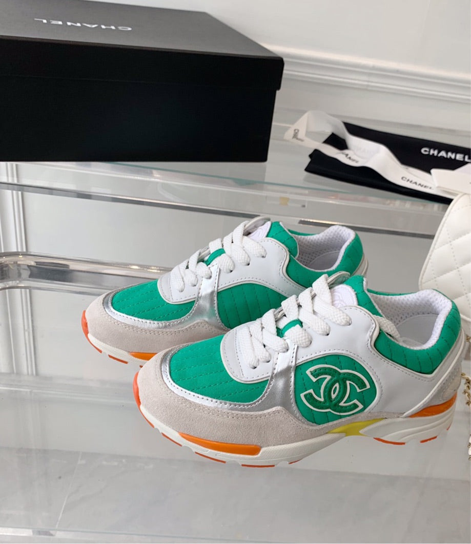 Quilted CC Sneaker-Green