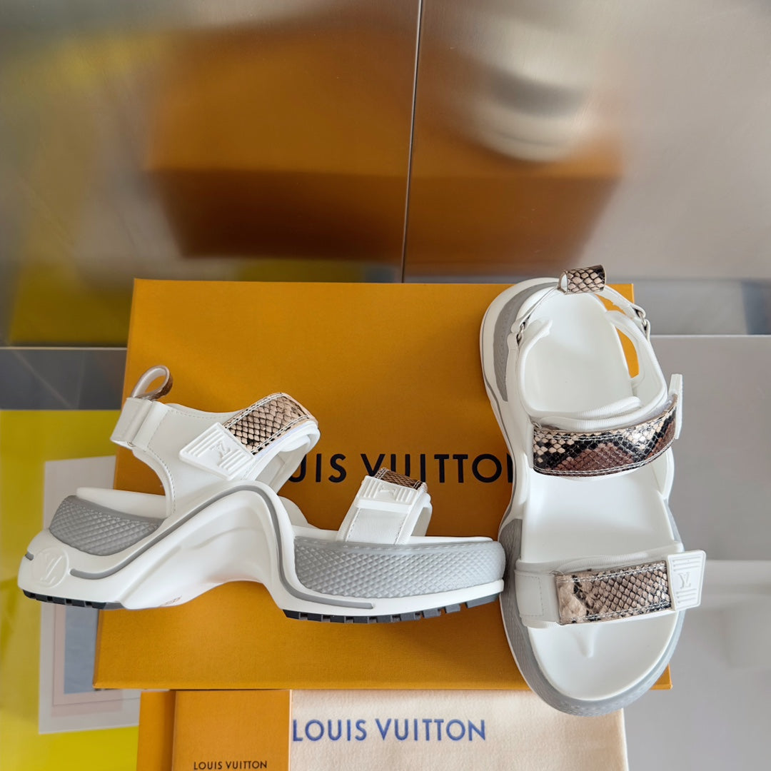 Louis V Arch Sandals - Snakeskin
