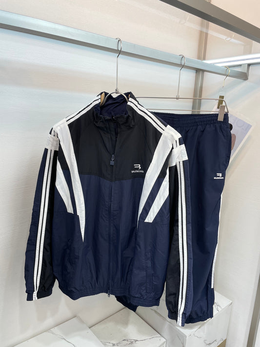 Balenci Track Suit - Navy Blue