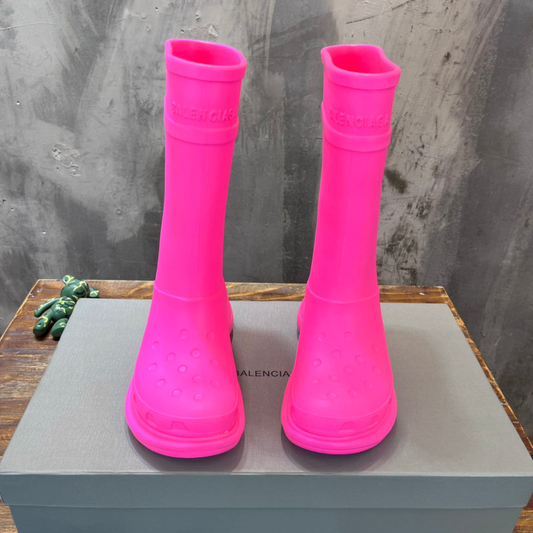 Balenci Croc Boots - Pink