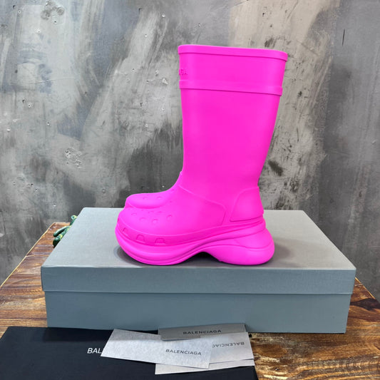 Balenci Croc Boots - Pink